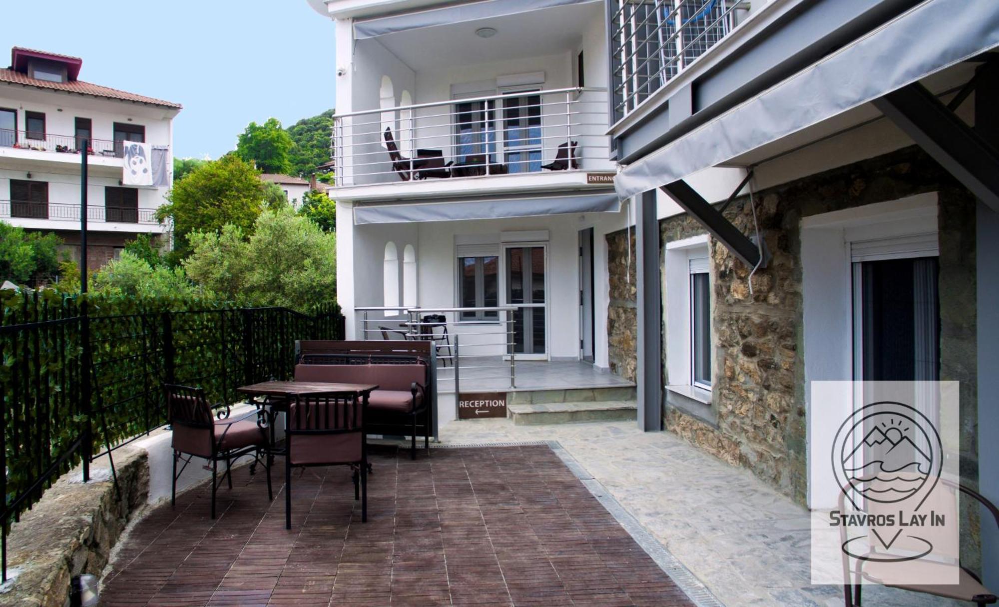 Stavros Lay In Aparthotel Ano Stavros ภายนอก รูปภาพ