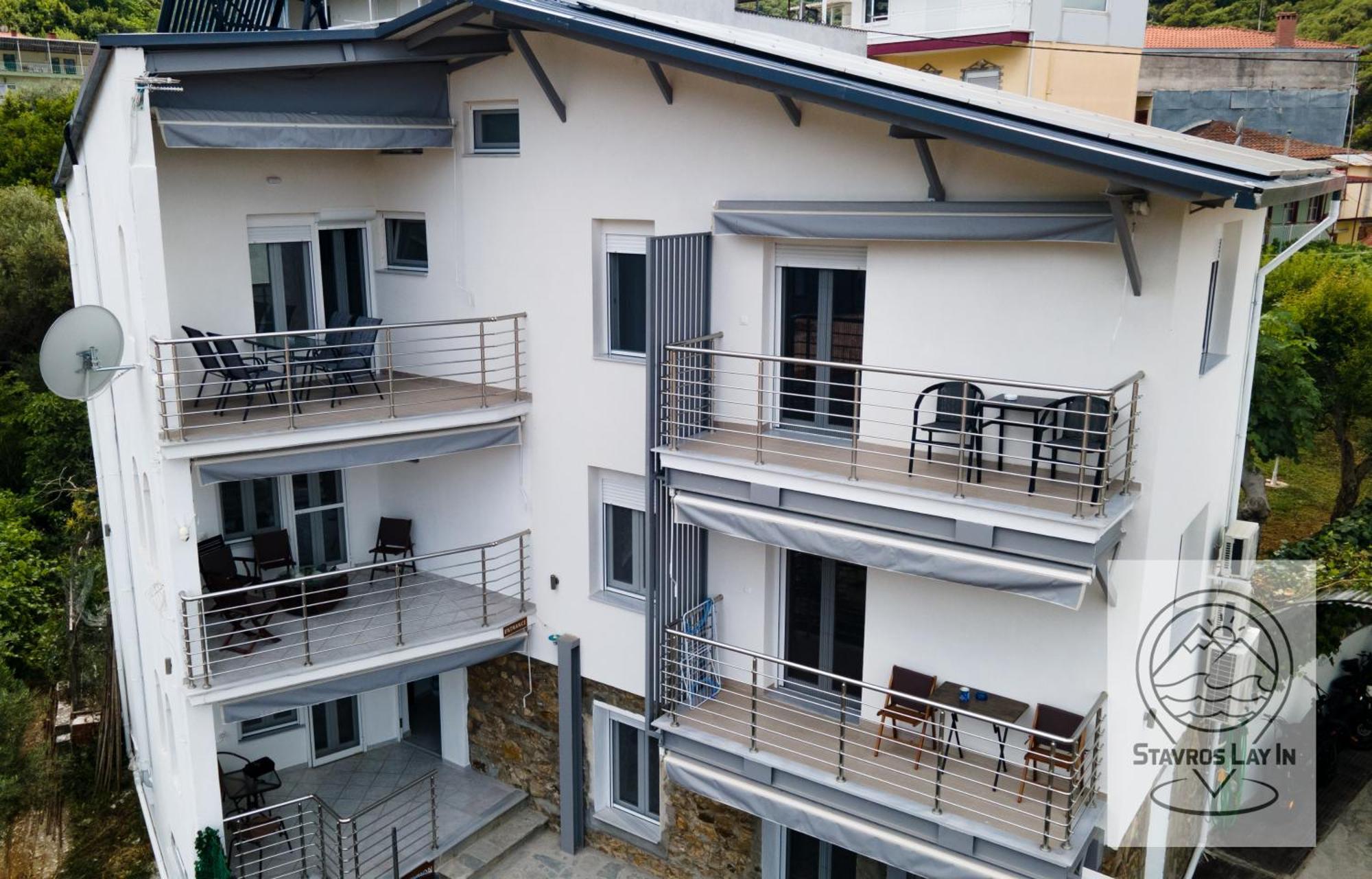 Stavros Lay In Aparthotel Ano Stavros ภายนอก รูปภาพ
