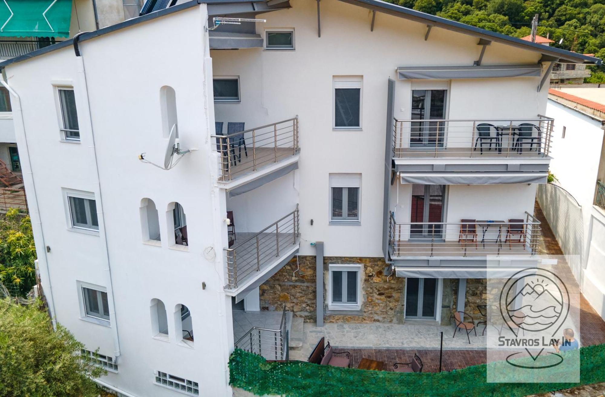 Stavros Lay In Aparthotel Ano Stavros ภายนอก รูปภาพ